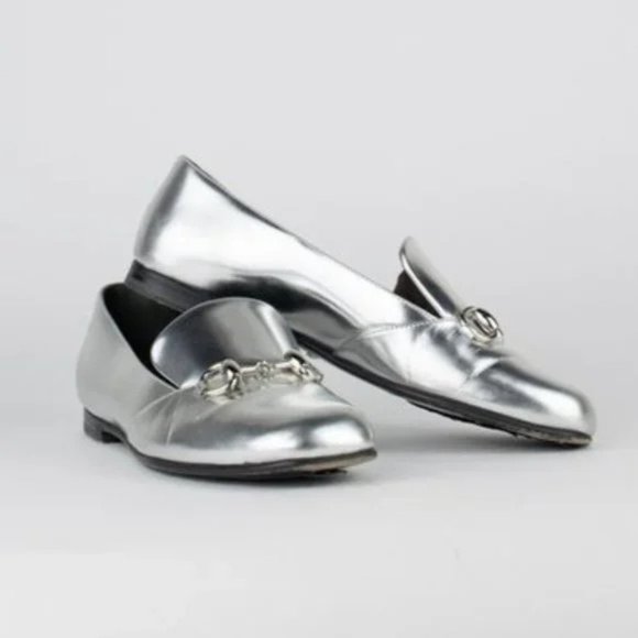 Gucci Metallic Horsebit Loafers - Picture 11 of 11